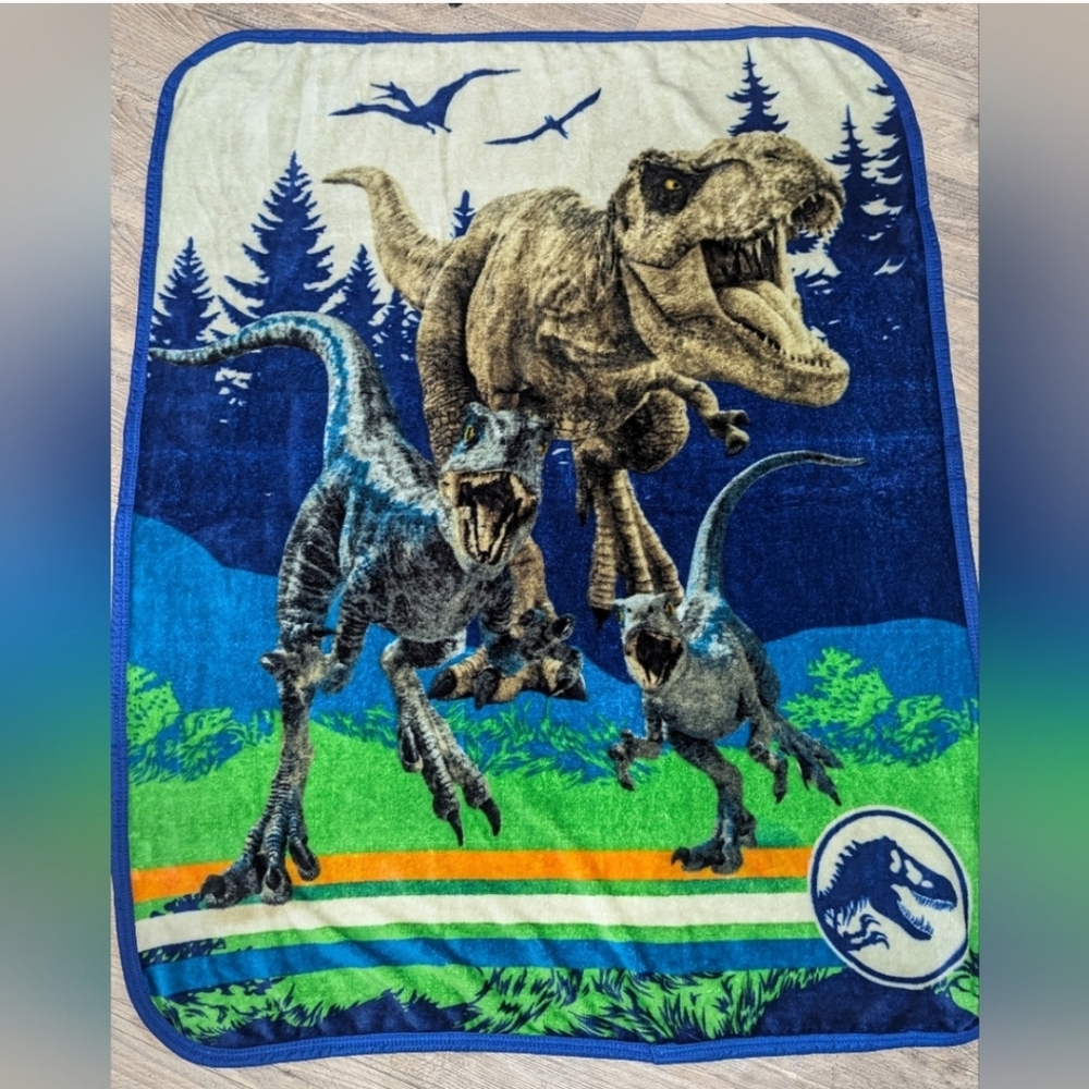 Jurassic Park Dinosaurs Fleece Blanket